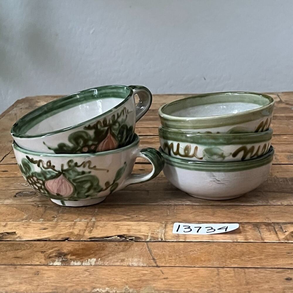 John B Taylor Pottery Bowls & 2 Mugs Louisville Stoneware Harvest Pear - Picture 16 of 16